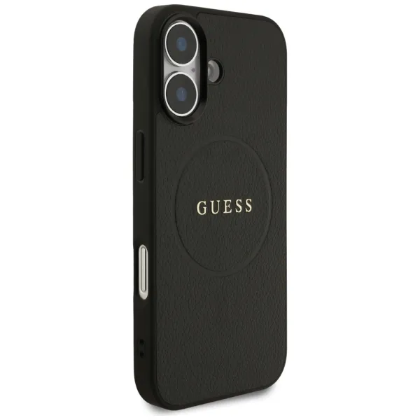 etui guess grained ring magsafe do iphone 17 - czarne zdjęcie 4