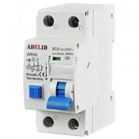 WYŁĄCZNIK NADPRĄDOWY RÓŻNICÓWKA 30MA 25A C10A 6KA IP20 DIN