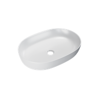 Jima umywalka nablatowa 61x41 cm owalna, biały mat