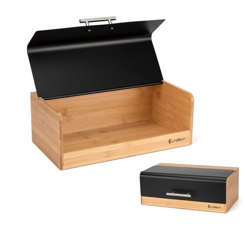 chlebak bambusowy pojemnik na pieczywo e-6067 czarny na Arena.pl