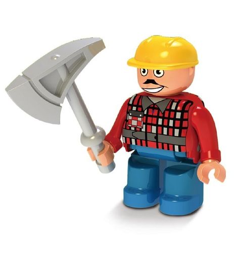 KLOCKI MUBI FIGURKA LUDZIK DRWAL na Arena.pl