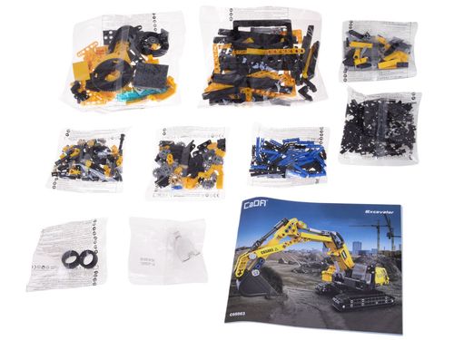 ZESTAW  KONSTRUKCYJNA KOPARKA Z RUCHOMYMI ELEMENTAMI na Arena.pl