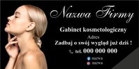BANER OCZKOWANY reklamowy 100x50 cm różne wzory GABINET KOSMETOLOGICZNY