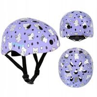 KASK ochronny Kidwell ORIX Plus Kitty Kotki S kolorowy rower hulajnoga