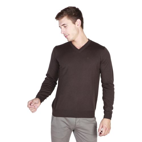 Trussardi sweter męski brązowy L na Arena.pl