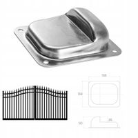 Stoper Ogranicznik Odbój Do Bramy Dwuskrzydłowej Drzwi Ocynkowany