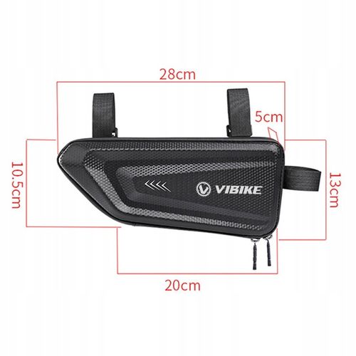 VIBIKE TORBA SAKWA SASZETKA ROWEROWA MONTOWANA POD RAMĘ NA ROWER POJEMNA na Arena.pl