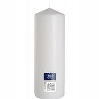 Świeca walec BISPOL Aura 160H 25CM SW80/250 BIAŁA