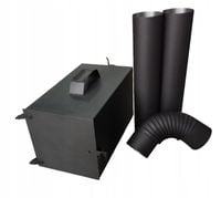 PALENISKO DO WĘDZARNI SUSZARNII WĘDZARNIA 45CM 2RURY KOLANO ZESTAW