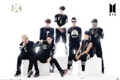 BTS Black And White - plakat 91,5x61 cm