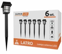 6x Lampa solarna wbijana LED Latararnia ogrodowa 33 cm SuperLED