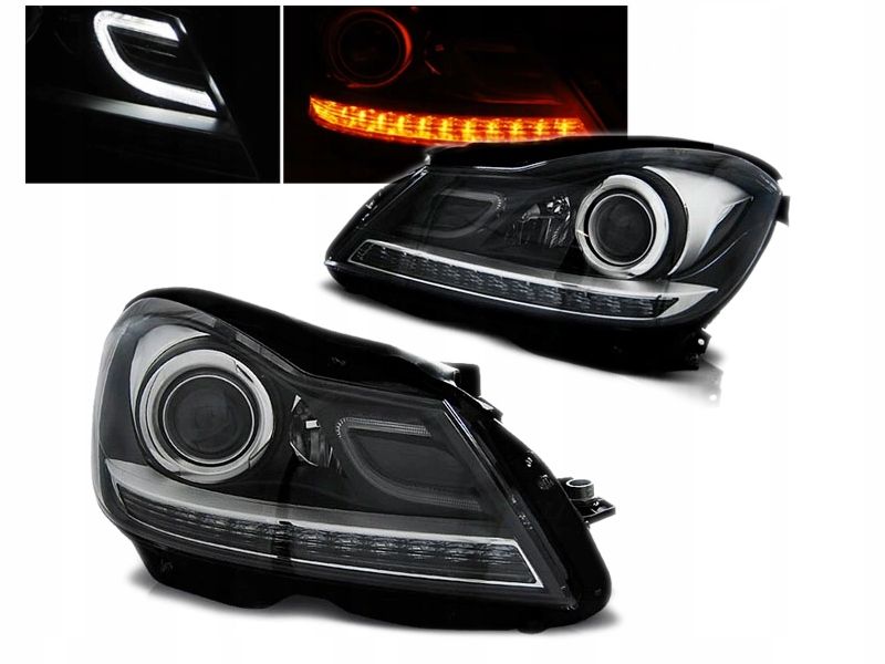 LAMPY MERCEDES W204 11-14 Rok H7 XENON LOOK DEPO zdjęcie 1
