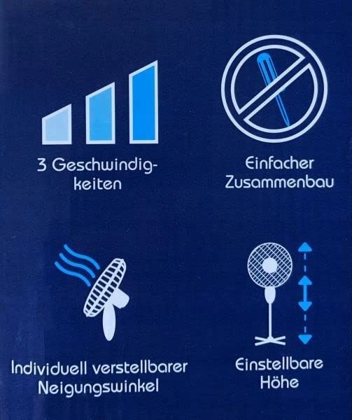 Wentylator podłogowy Ito 40CM Ventilator biały zdjęcie 6