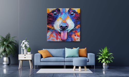 OBRAZ NA PŁÓTNIE 099 Szop 40x40cm na Arena.pl