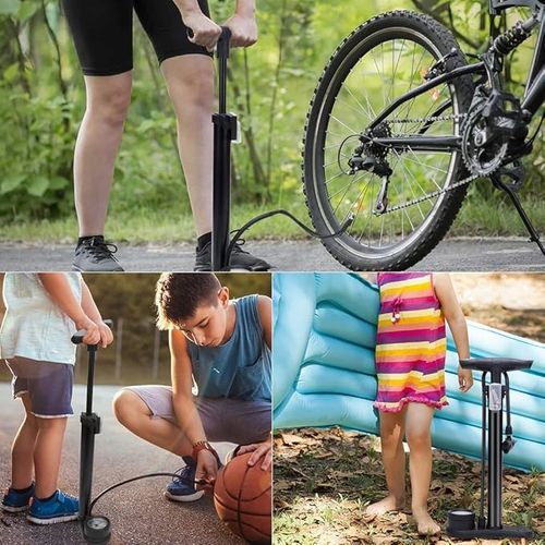 POMPKA ROWEROWA Z MANOMETREM RĘCZNA DO ROWERU PIŁEK SAMOCHODOWA PODŁOGOWA na Arena.pl