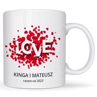Kubek Walentynkowy upominek prezent z personalizacją