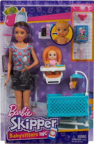 Barbie Skipper Opiekunka Do Dziecka Plus Bobas na Arena.pl