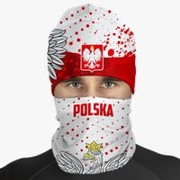 Czapka dla kibica Polski czapeczka termoaktywna +komin komplet piłka nożna