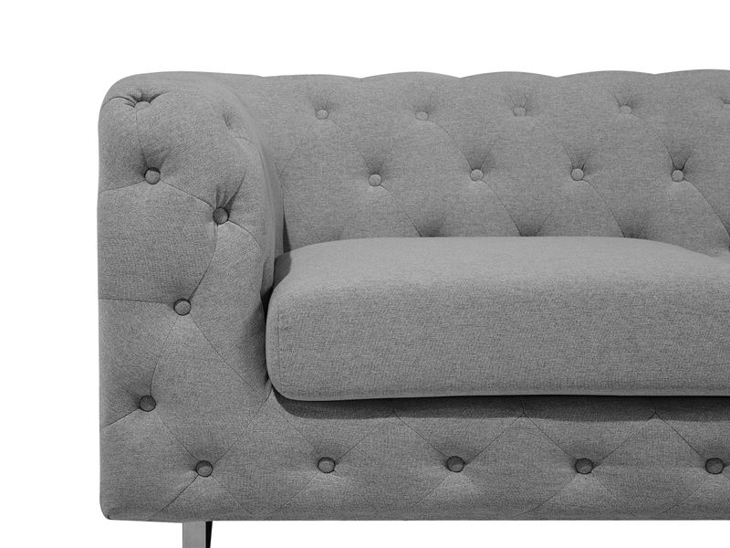 Sofa 2-osobowa szara VISSLAND zdjęcie 6