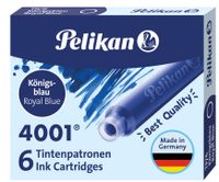 NABOJE ATRAMENTOWE KRÓTKIE 6SZT PALIKAN 4001 NIEBIESKIE