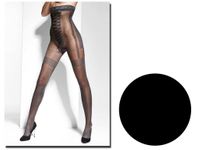 Rajstopy Grazia imitują gorset pończochy 1-2 Nero