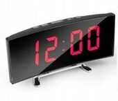 Elektroniczny ZEGAREK z alarmem BUDZIK LUSTERKO