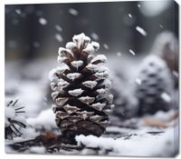 Obraz 100x90cm Zimowy Spokój