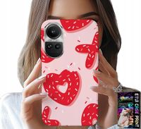 ETUI DO OPPO RENO10 PRO 5G - KOBIECE, MODNE WZORY XOXO SERCE + FOLIA