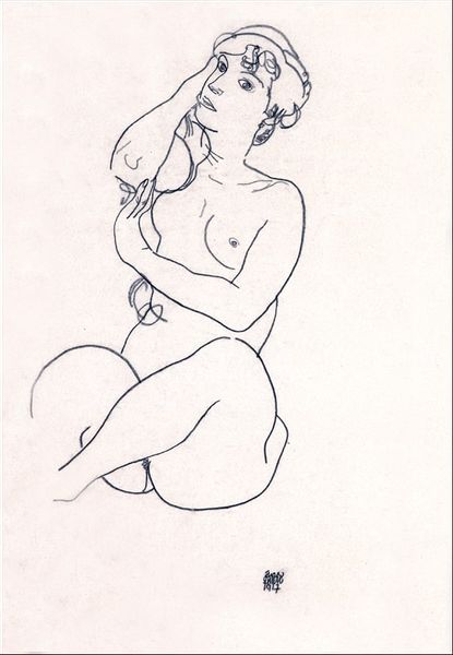 Nude, Egon Schiele - plakat 70x100 cm zdjęcie 1