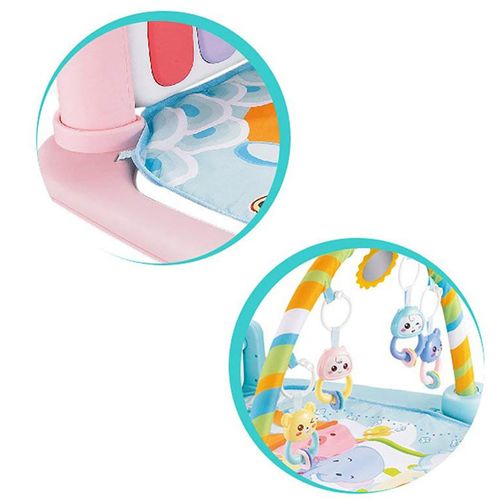 duża mata edukacyjna z pianinkiem interaktywna 5w1 różowe nicekids lz-9903 na Arena.pl