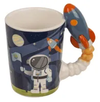 Kubek Kosmonauty z Rakietą 375 ml - Prezent dla Chłopca