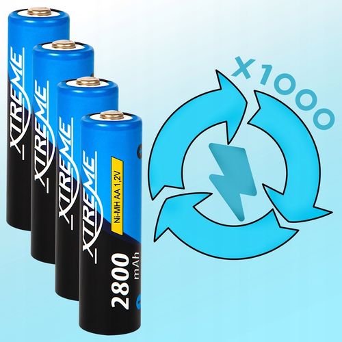 4 SZT AKUMULATOR XTREME Ni-MH AA R6 1.2V 2800mAh na Arena.pl