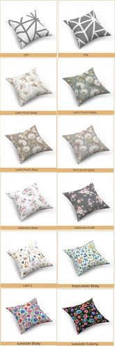 Zestaw 4 poszewek na poduszki, jaśki, 40x40 cm, 100% bawełna, mix na Arena.pl