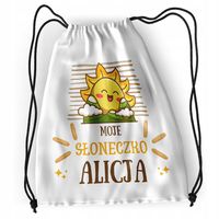 Plecak Sportowy Szkolny Alicji Córki I Dziecka Z Nadrukiem Ze Zdjęciem