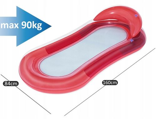 Materac z siatką dmuchany do pływania hamak wodny z oparciem Bestway 43103 na Arena.pl