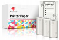 2X Transparentny papier termiczny do drukarki Phomemo T02 M02X 3rolki 50mm
