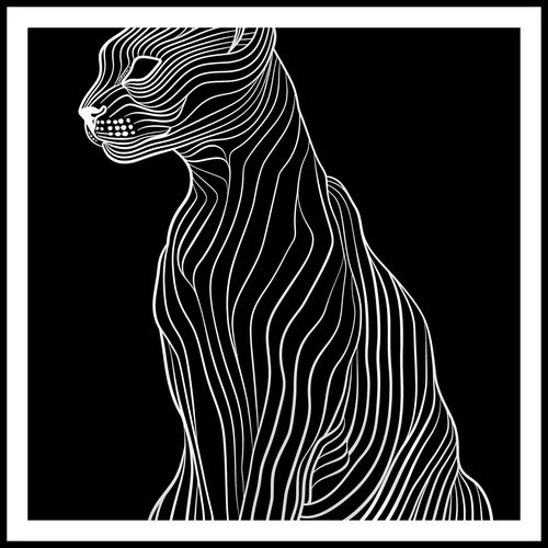 Plakat 70x70cm Minimalny Kontur na Arena.pl