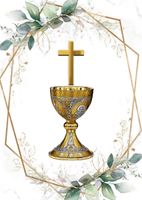 Opłatek na Tort Pierwsza Komunia Święta Komunijny Biblia Hostia Format A4