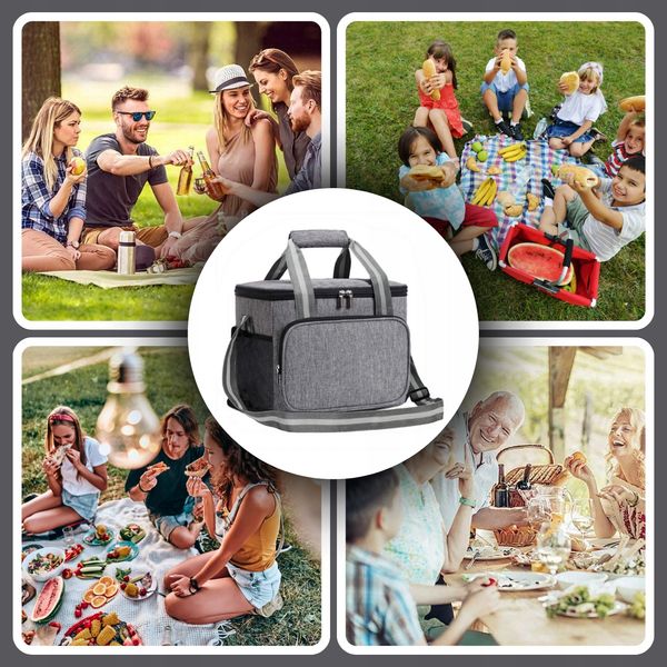 Torba Termiczna Śniadaniowa Duża Na Śniadanie Jedzenie Napoje Lunch zdjęcie 7