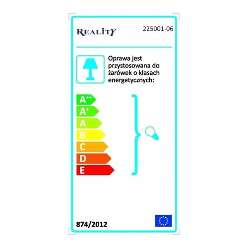 Lampa kinkiet UTAH 225001-06 Reality na Arena.pl