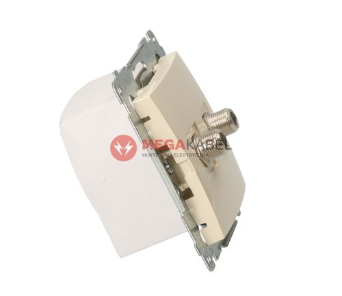 Simon54 Gniazdo SAT 2xF DASF2.01/41 beżowy na Arena.pl