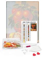 Diamentowa Mozaika Poprzez Fale 40X50 Płótno + Cyrkonie + Rysik 3W1 + Kleje