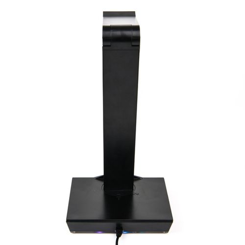 STOJAK UCHWYT NA SŁUCHAWKI LED RGB PODŚWIETLENIE HUB + 4x USB na Arena.pl