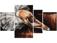 120CM 70 OBRAZ 4 ELEM BALETNICA ŚCIENNY