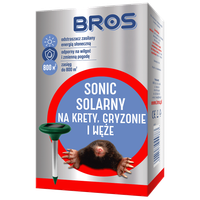 BROS Sonic Solarny Odstraszacz na Krety Gryzonie Węże Zasięg 800m2