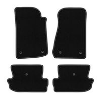 Dywaniki welurowe BASIC do Jeep Wrangler JL 2017- 4 drzwi, czarne