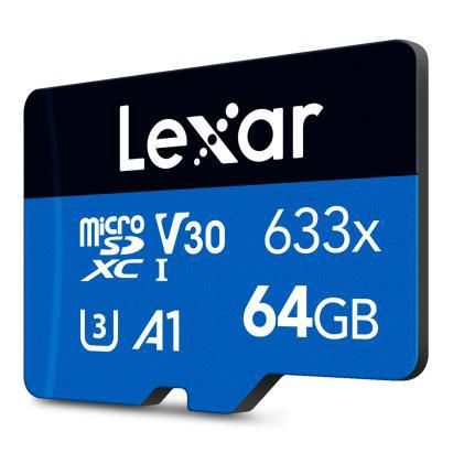 Karta microSD Lexar 64GB High-Performance 633x microSDXC UHS-I A1 V30 na Arena.pl