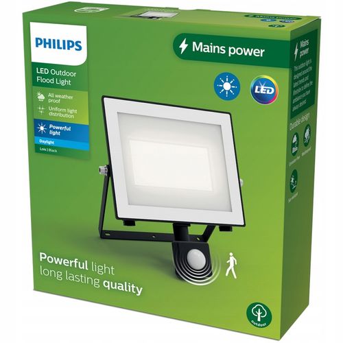 Naświetlacz LED 50W 5400lm 5000K IP65 Czujnik Ruchu i Zmierzchu na Arena.pl