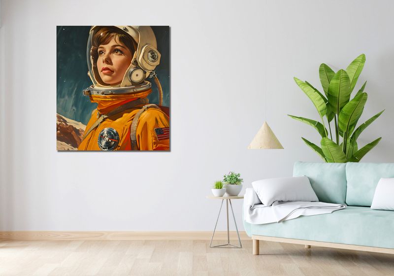 Obraz 90x100cm Pionierka Kosmosu zdjęcie 2