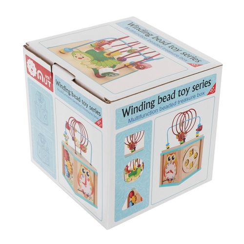 KOSTKA EDUKACYJNA MONTESSORI DREWNIANA PRZEPLATANKA LABIRYNT na Arena.pl